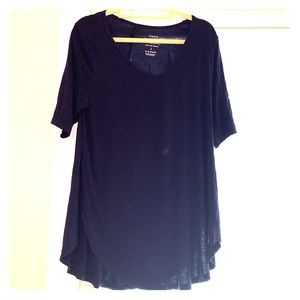 Torrid Size 2 super soft knit shirt Dark Blue